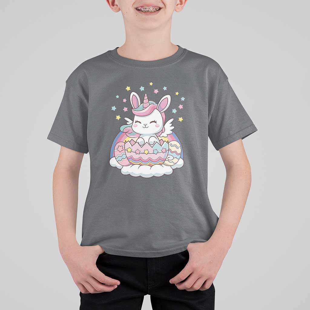 Funny Easter Unicorn Bunny Easter Eggs T Shirt For Kid