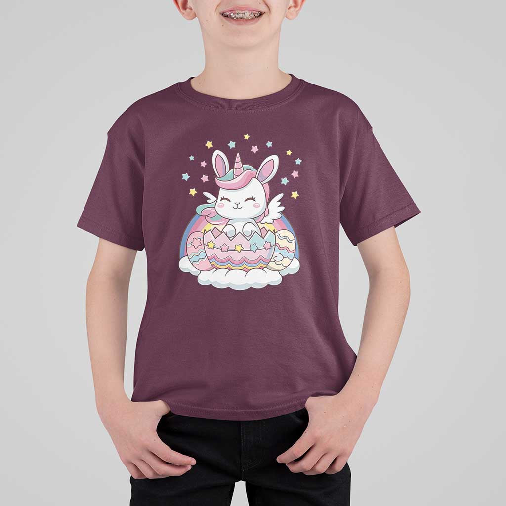 Funny Easter Unicorn Bunny Easter Eggs T Shirt For Kid
