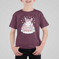 Funny Easter Unicorn Bunny Easter Eggs T Shirt For Kid