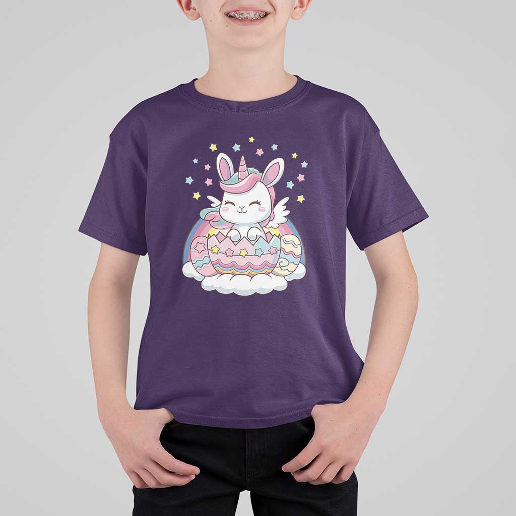 Funny Easter Unicorn Bunny Easter Eggs T Shirt For Kid