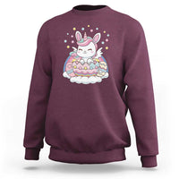 Funny Easter Unicorn Bunny Easter Eggs Sweatshirt
