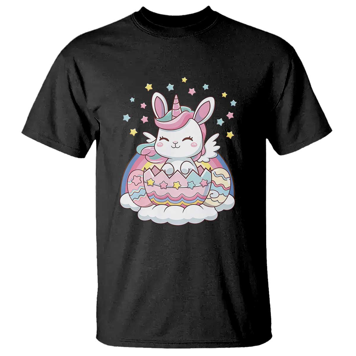 Funny Easter Unicorn Bunny Easter Eggs T Shirt