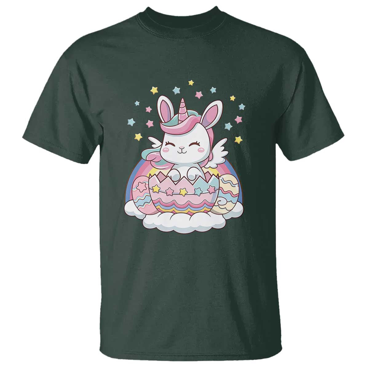 Funny Easter Unicorn Bunny Easter Eggs T Shirt