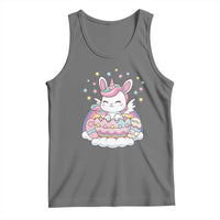 Funny Easter Unicorn Bunny Easter Eggs Tank Top