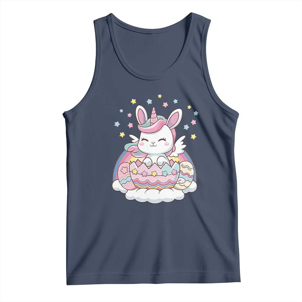 Funny Easter Unicorn Bunny Easter Eggs Tank Top