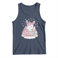 Funny Easter Unicorn Bunny Easter Eggs Tank Top