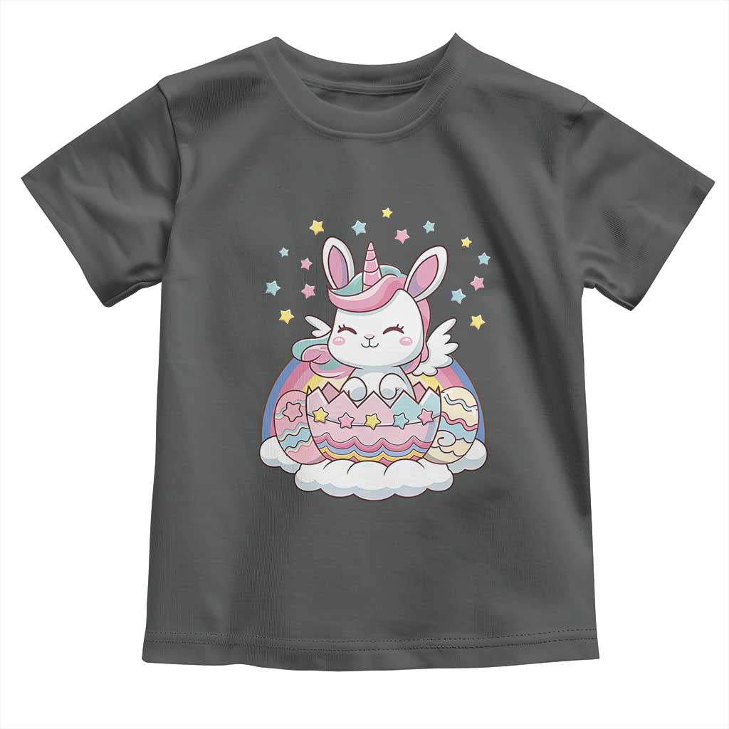 Funny Easter Unicorn Bunny Easter Eggs Toddler T Shirt