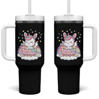 Funny Easter Unicorn Bunny Easter Eggs Tumbler With Handle