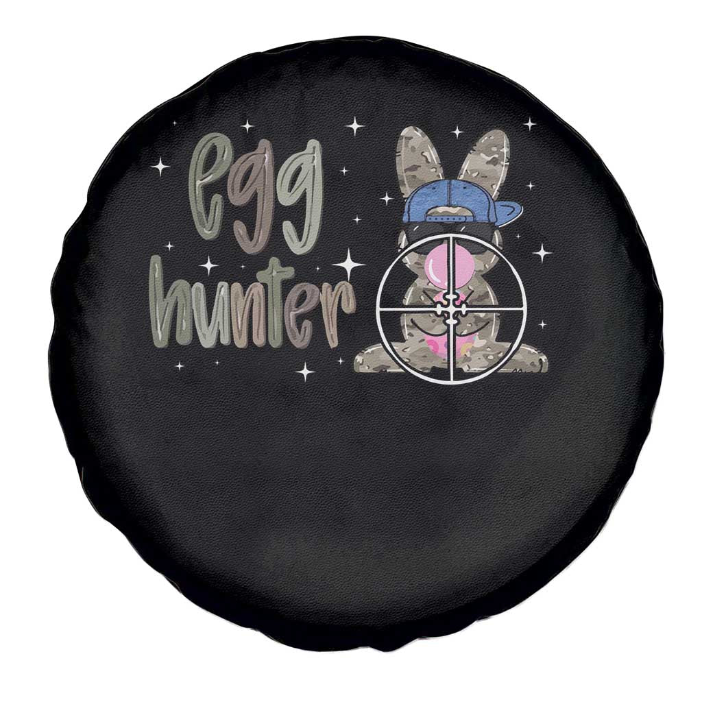 Funny Egg Hunter Spare Tire Cover Bunny Hunting Backward Cap Camouflage