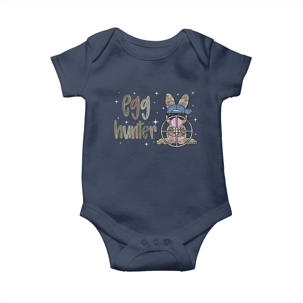Funny Egg Hunter Baby Onesie Bunny Hunting Backward Cap Camouflage