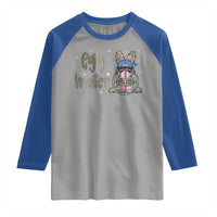 Funny Egg Hunter Raglan Shirt Bunny Hunting Backward Cap Camouflage