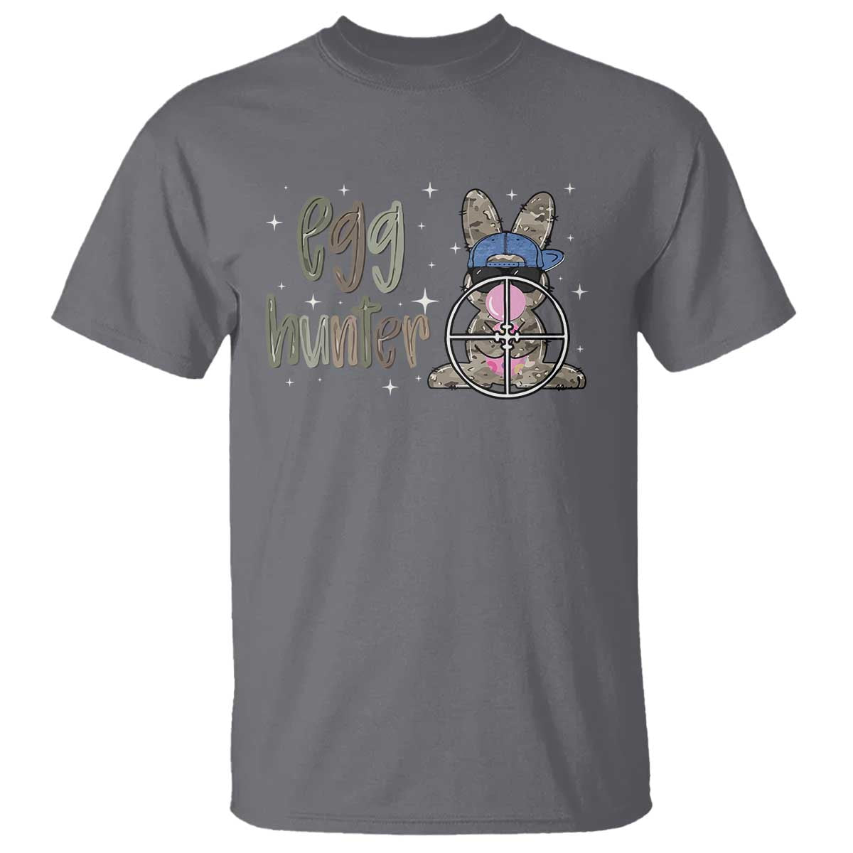 Funny Egg Hunter T Shirt Bunny Hunting Backward Cap Camouflage