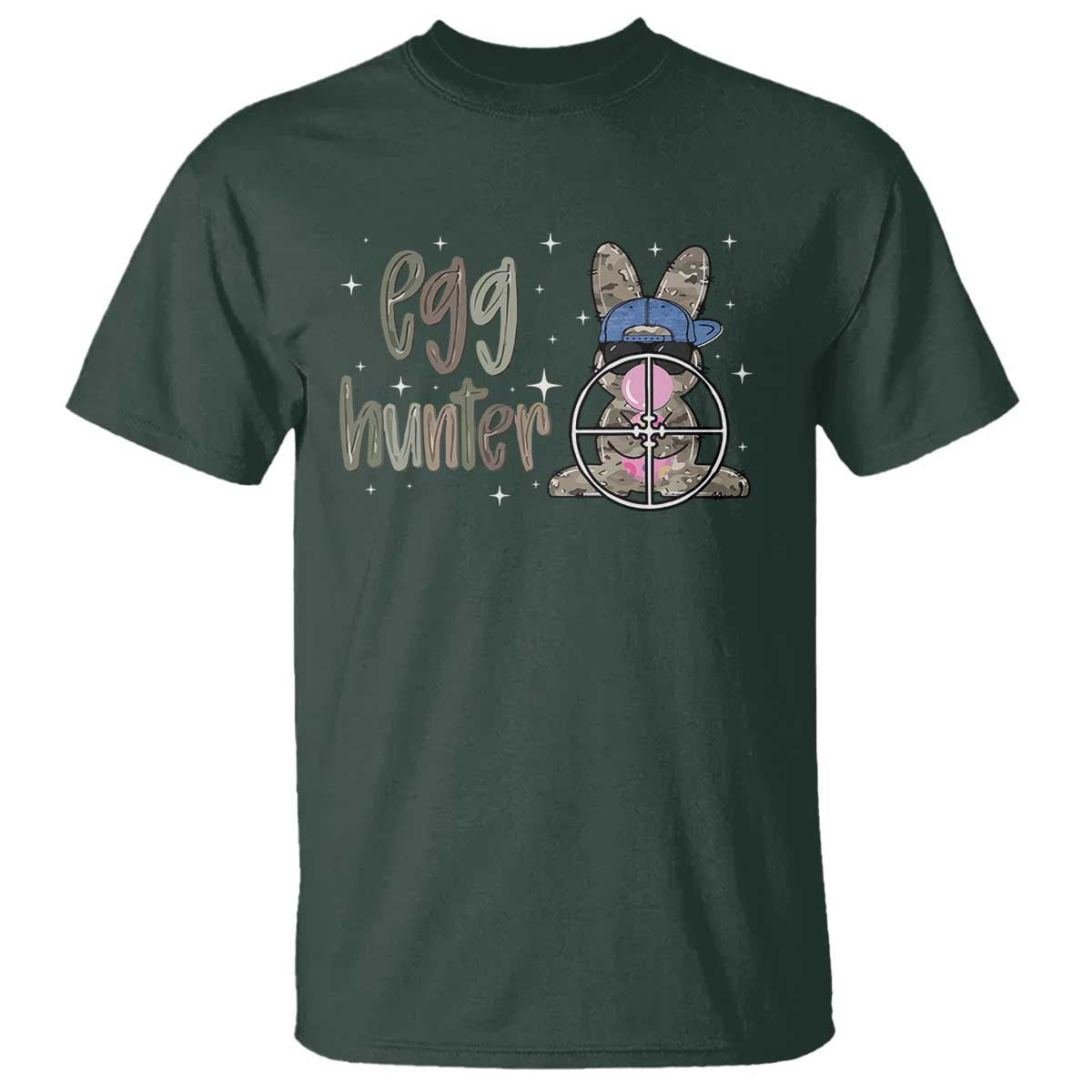 Funny Egg Hunter T Shirt Bunny Hunting Backward Cap Camouflage