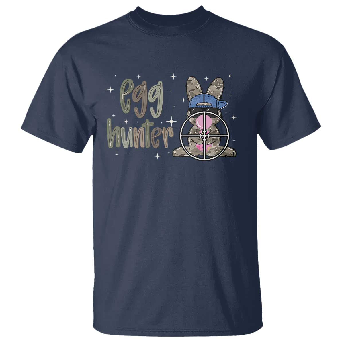 Funny Egg Hunter T Shirt Bunny Hunting Backward Cap Camouflage