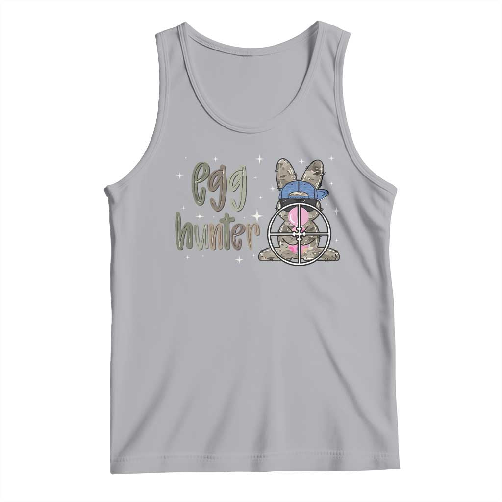 Funny Egg Hunter Tank Top Bunny Hunting Backward Cap Camouflage