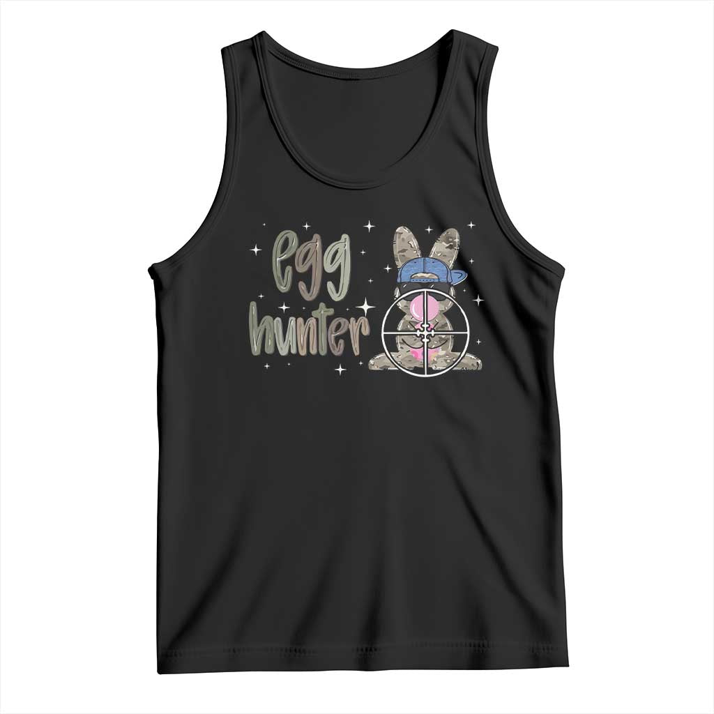 Funny Egg Hunter Tank Top Bunny Hunting Backward Cap Camouflage