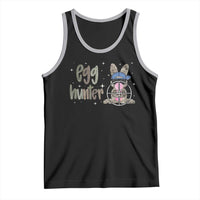 Funny Egg Hunter Tank Top Bunny Hunting Backward Cap Camouflage