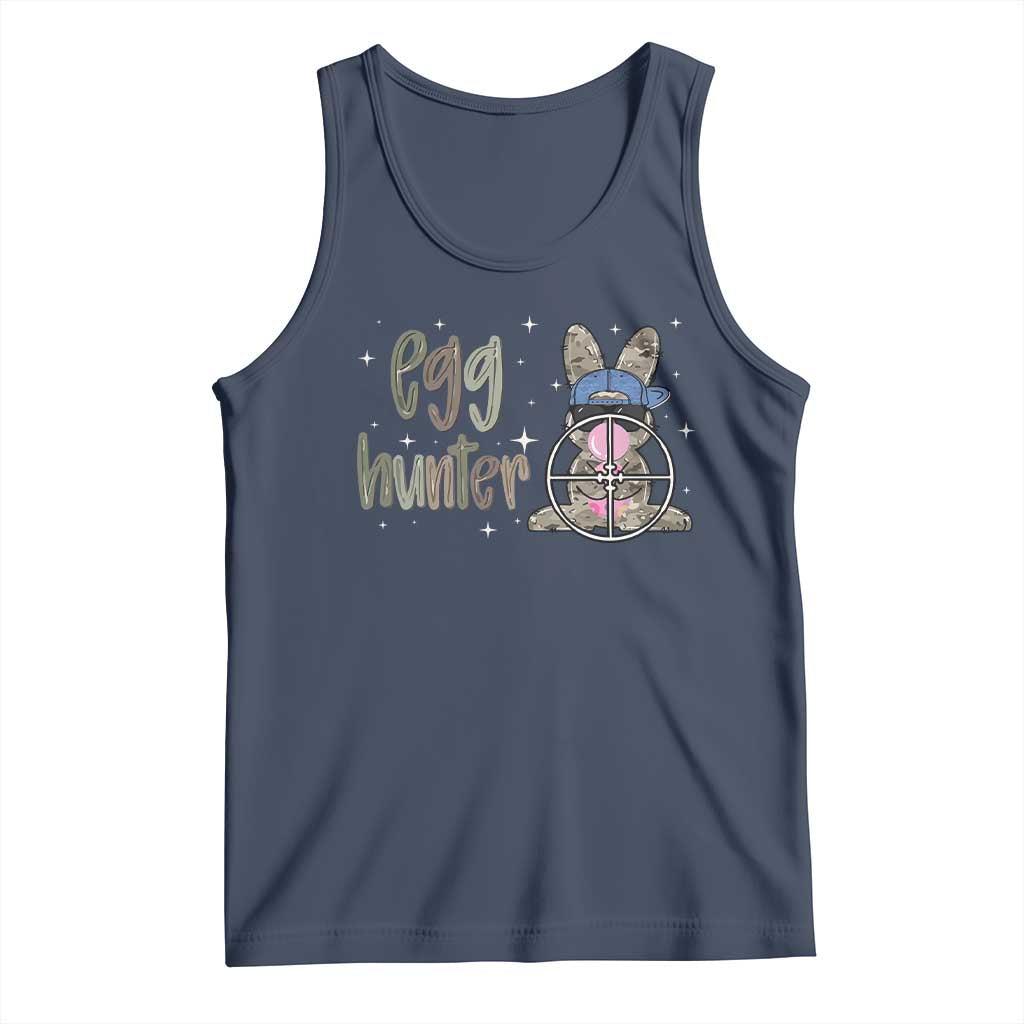 Funny Egg Hunter Tank Top Bunny Hunting Backward Cap Camouflage