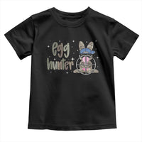 Funny Egg Hunter Toddler T Shirt Bunny Hunting Backward Cap Camouflage
