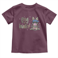 Funny Egg Hunter Toddler T Shirt Bunny Hunting Backward Cap Camouflage