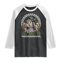 Funny Easter Day Egg Hunter Raglan Shirt Bunny Hunting Camo Egg