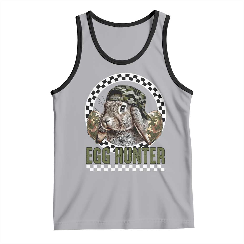 Funny Easter Day Egg Hunter Tank Top Bunny Hunting Camo Egg