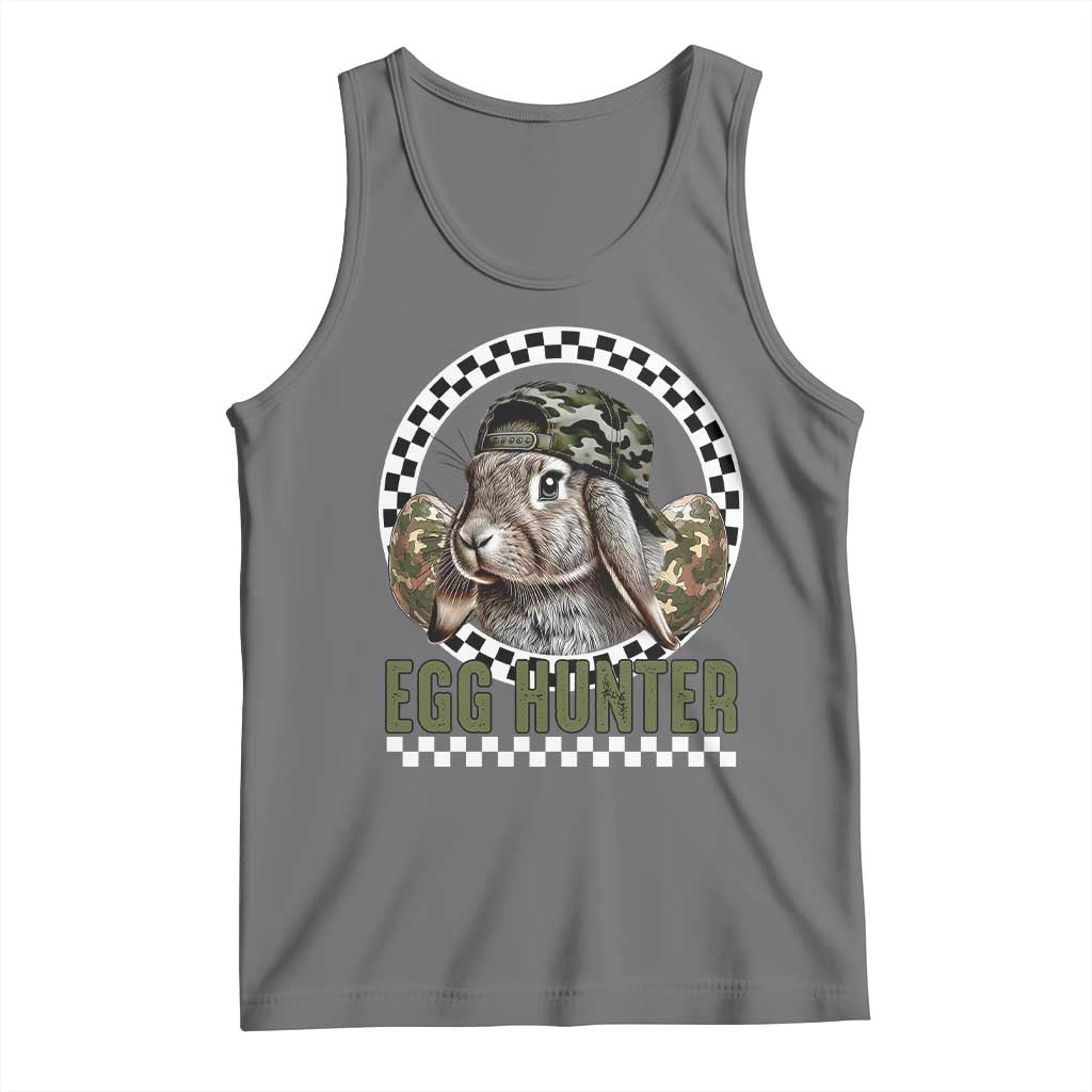 Funny Easter Day Egg Hunter Tank Top Bunny Hunting Camo Egg