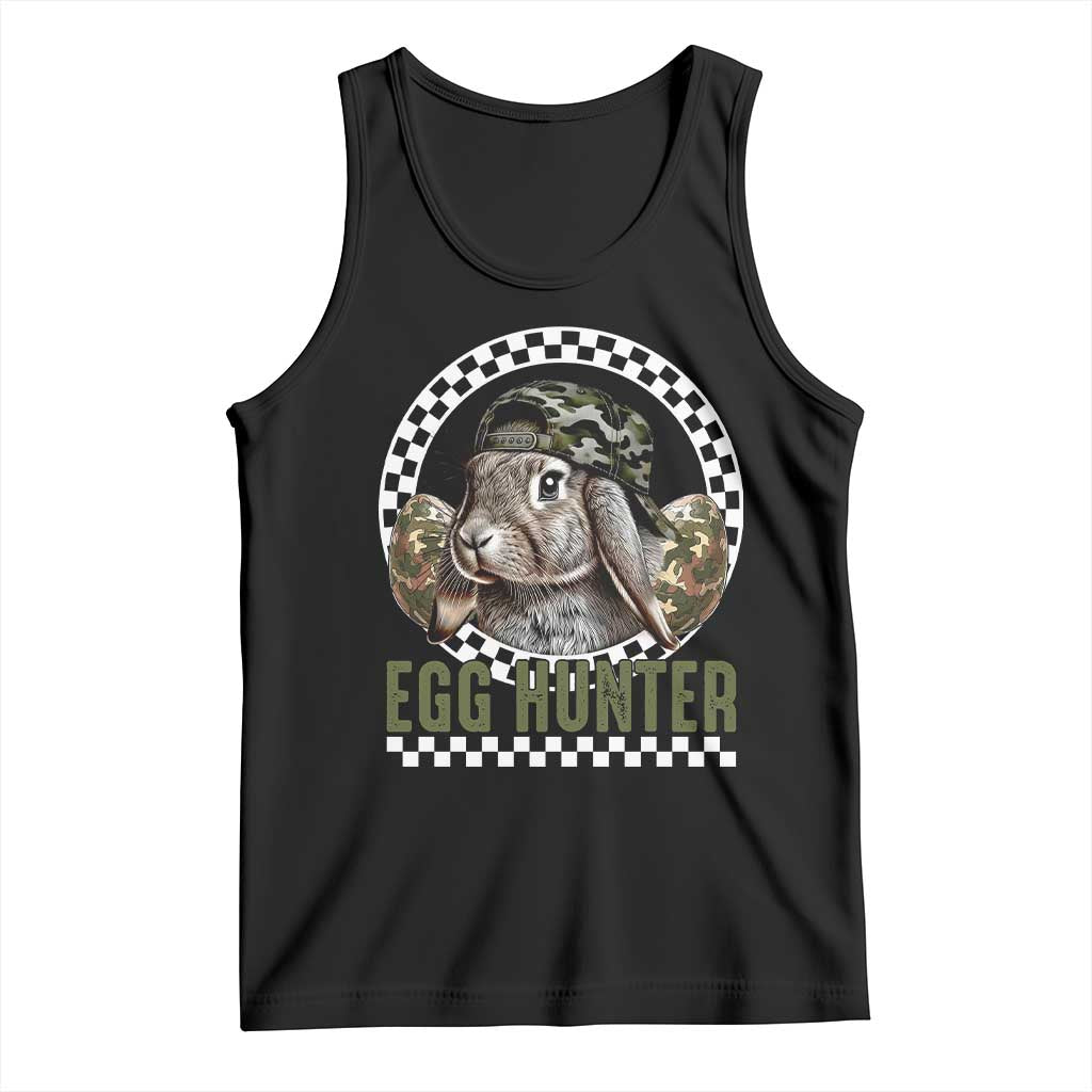 Funny Easter Day Egg Hunter Tank Top Bunny Hunting Camo Egg