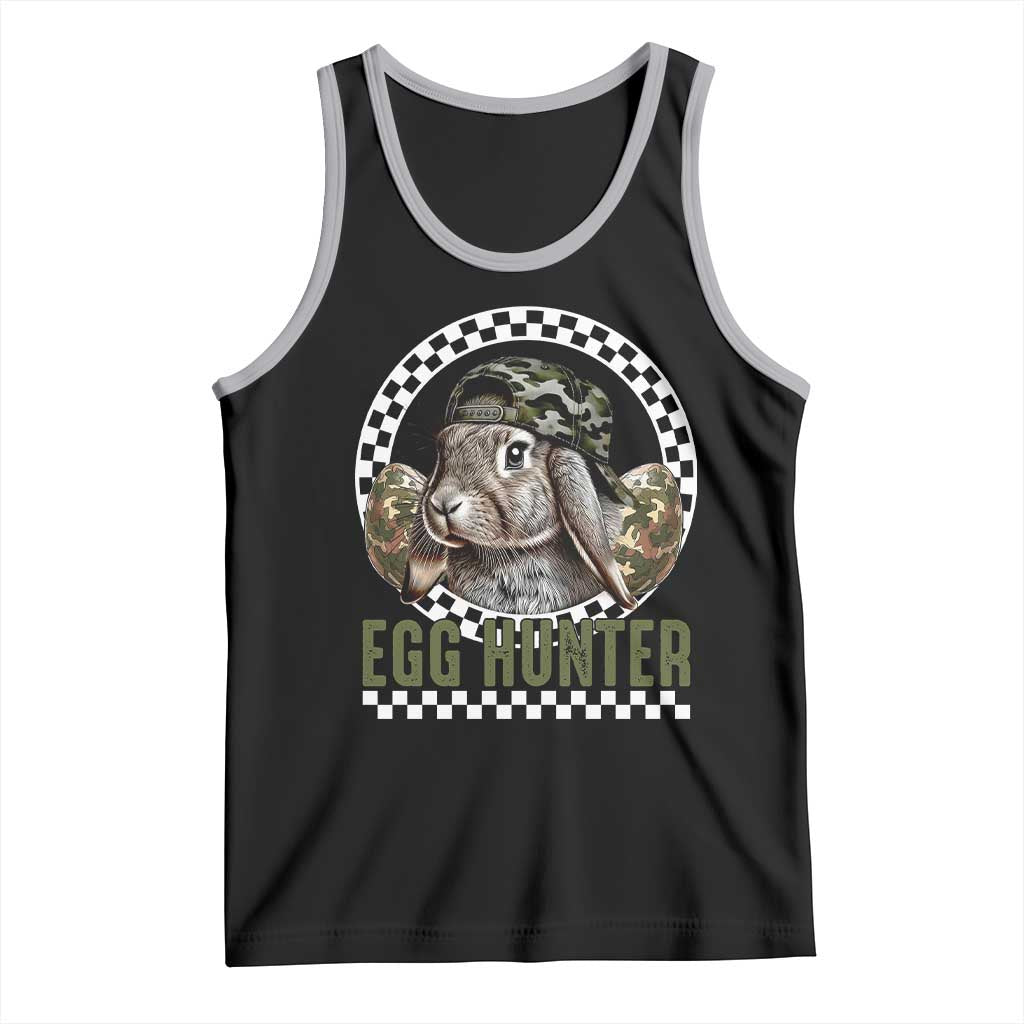Funny Easter Day Egg Hunter Tank Top Bunny Hunting Camo Egg