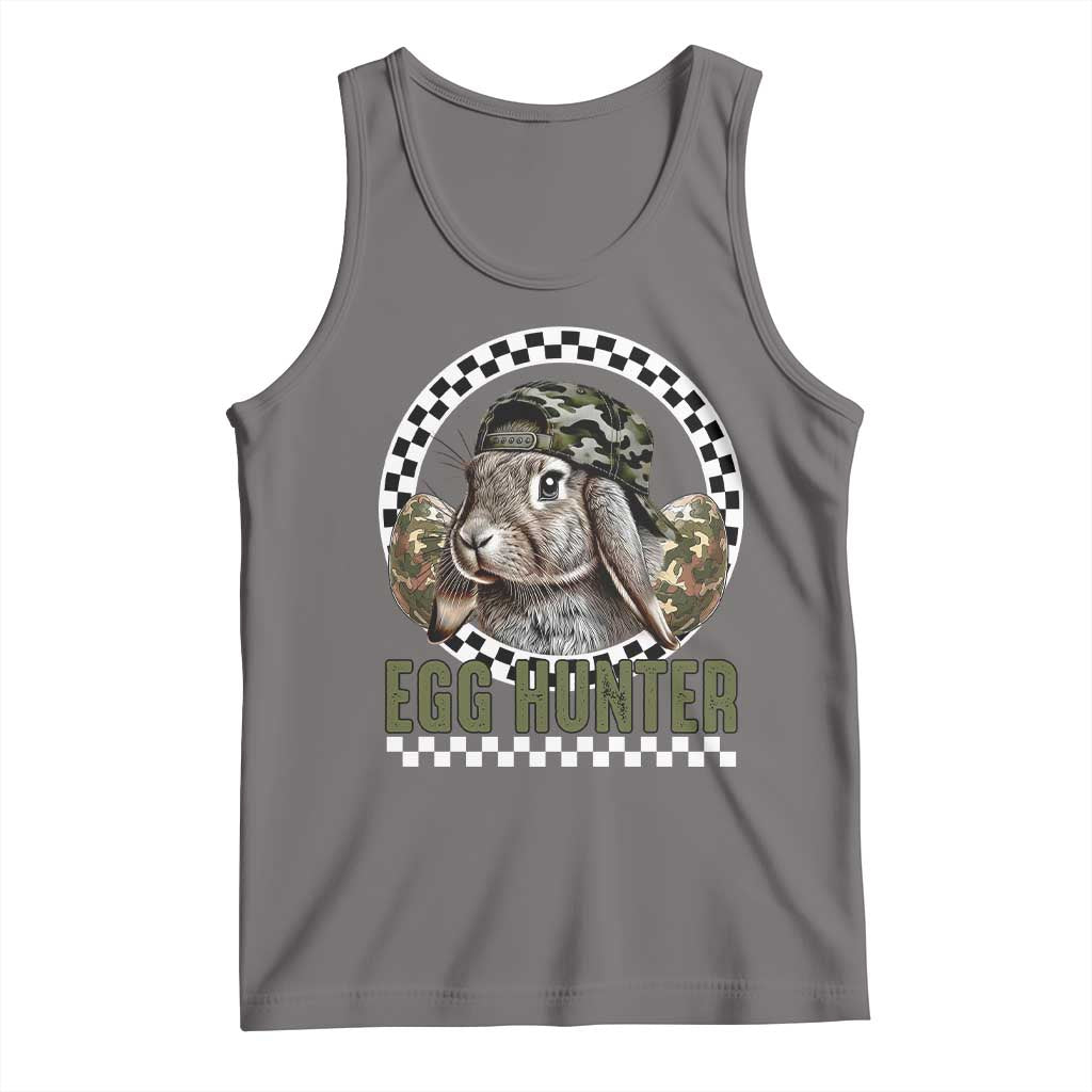 Funny Easter Day Egg Hunter Tank Top Bunny Hunting Camo Egg