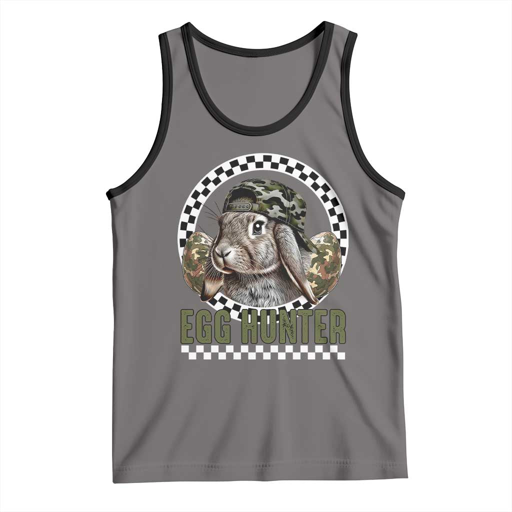 Funny Easter Day Egg Hunter Tank Top Bunny Hunting Camo Egg