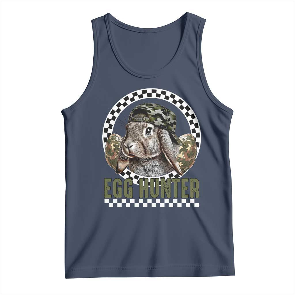 Funny Easter Day Egg Hunter Tank Top Bunny Hunting Camo Egg