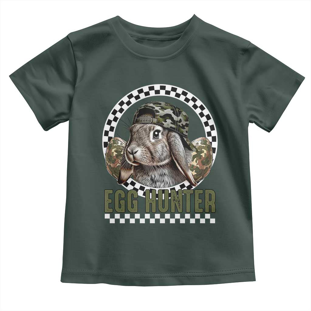 Funny Easter Day Egg Hunter Toddler T Shirt Bunny Hunting Camo Egg