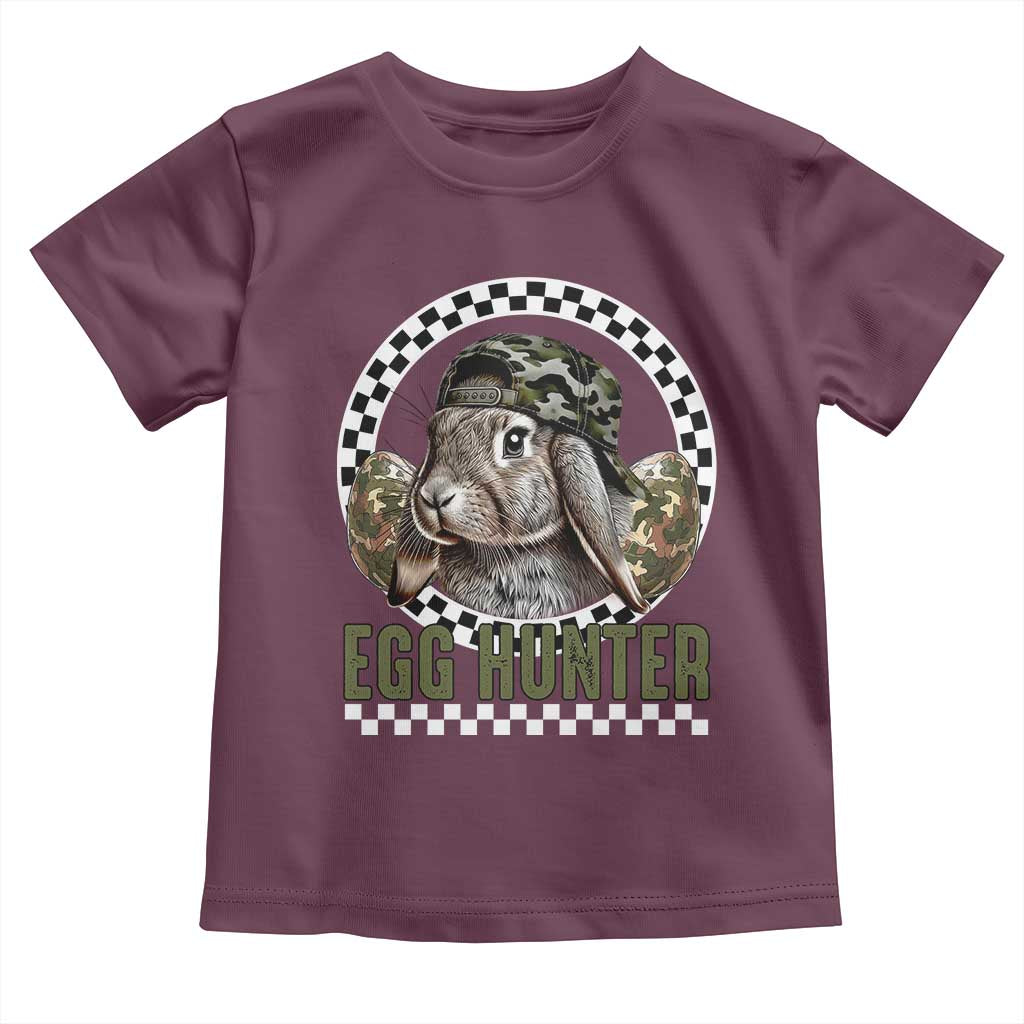 Funny Easter Day Egg Hunter Toddler T Shirt Bunny Hunting Camo Egg