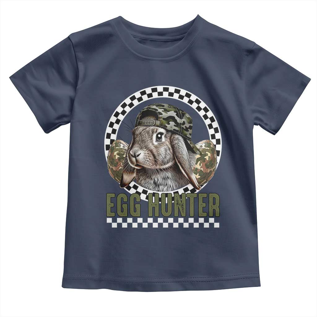 Funny Easter Day Egg Hunter Toddler T Shirt Bunny Hunting Camo Egg