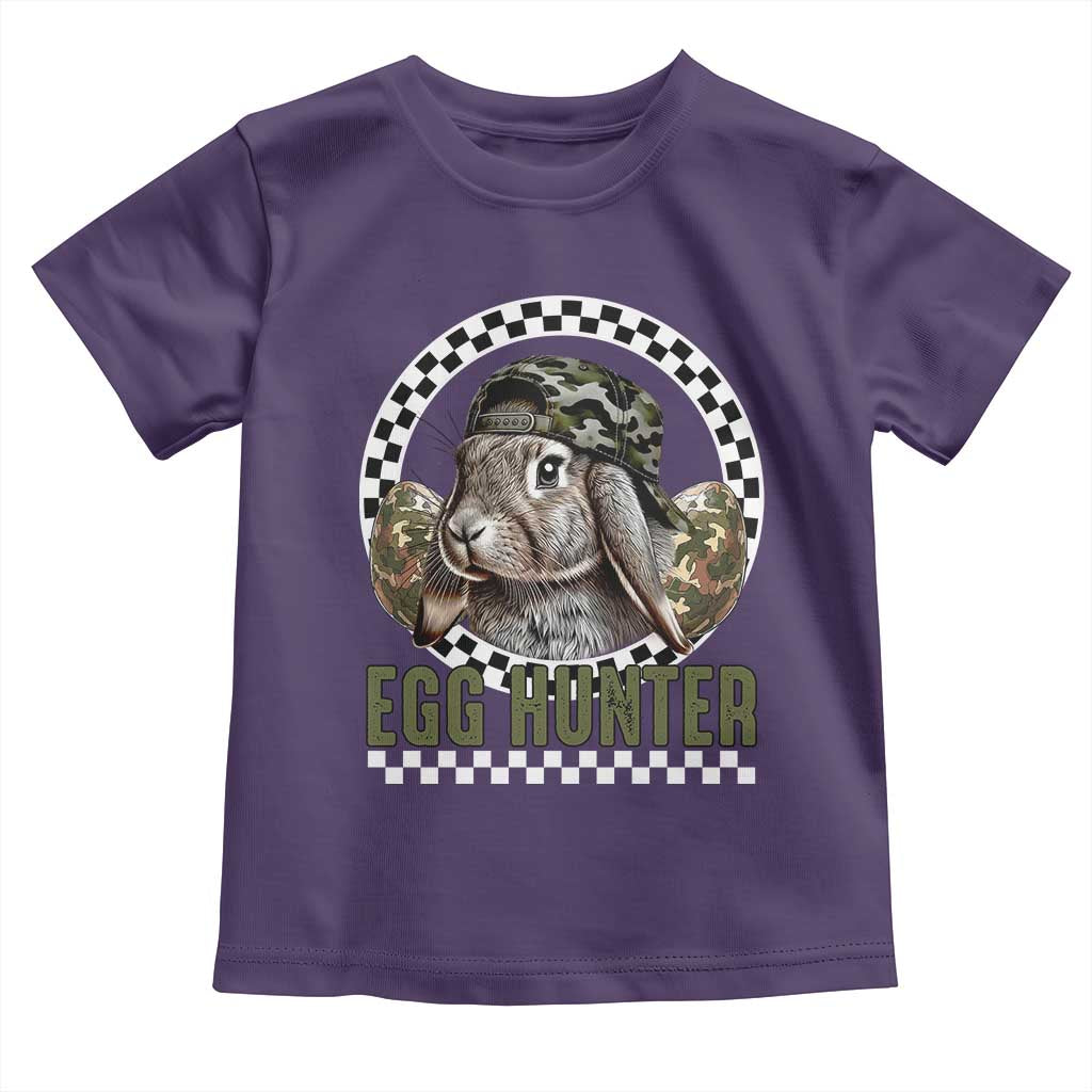 Funny Easter Day Egg Hunter Toddler T Shirt Bunny Hunting Camo Egg
