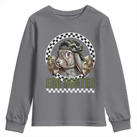 Funny Easter Day Egg Hunter Youth Sweatshirt Bunny Hunting Camo Egg