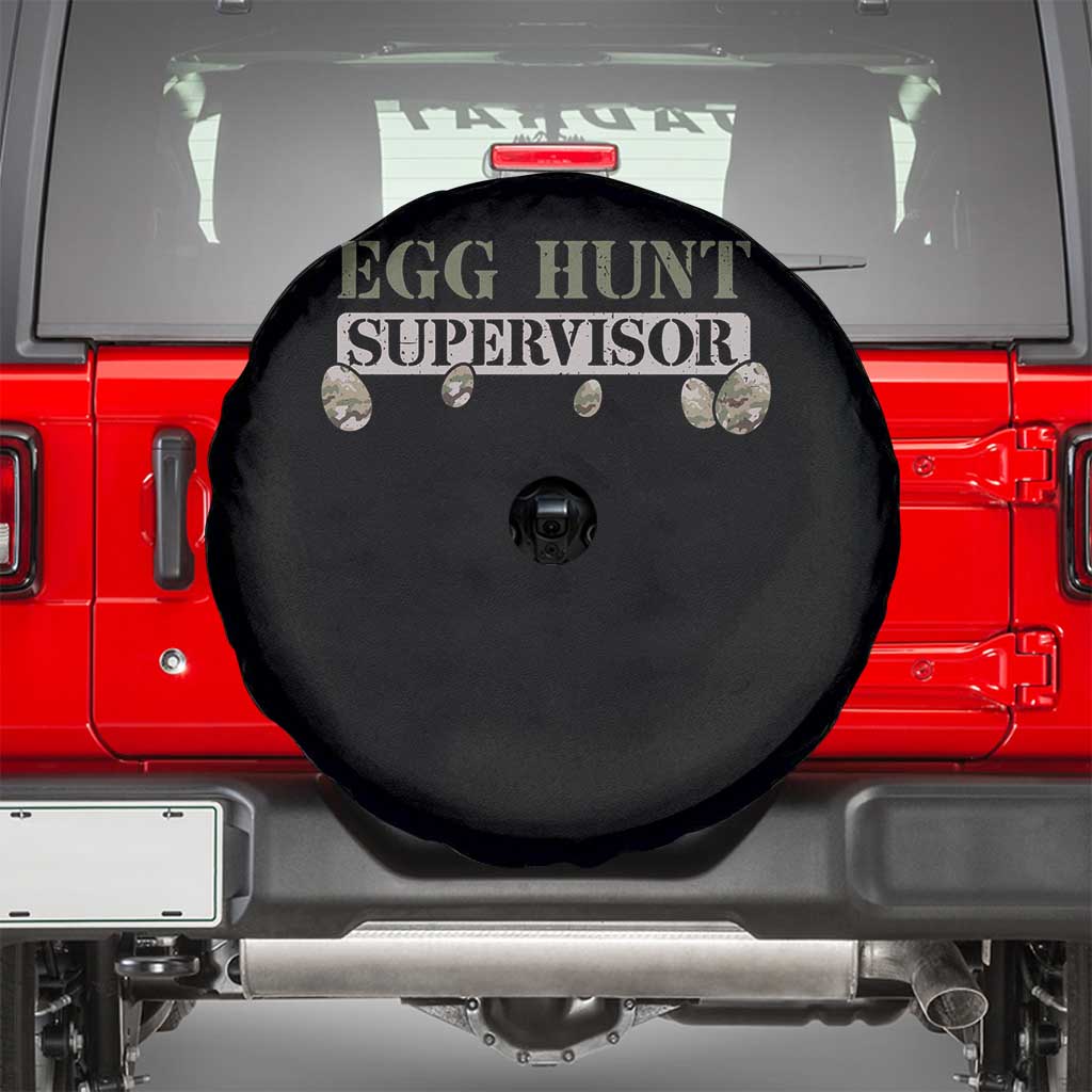 Funny Easter Egg Hunt Supervisor Spare Tire Cover Camouflage Camo Egg Hunting Easter Day