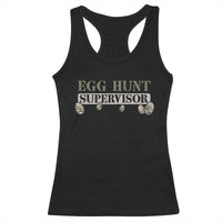 Funny Easter Egg Hunt Supervisor Racerback Tank Top Camouflage Camo Egg Hunting Easter Day