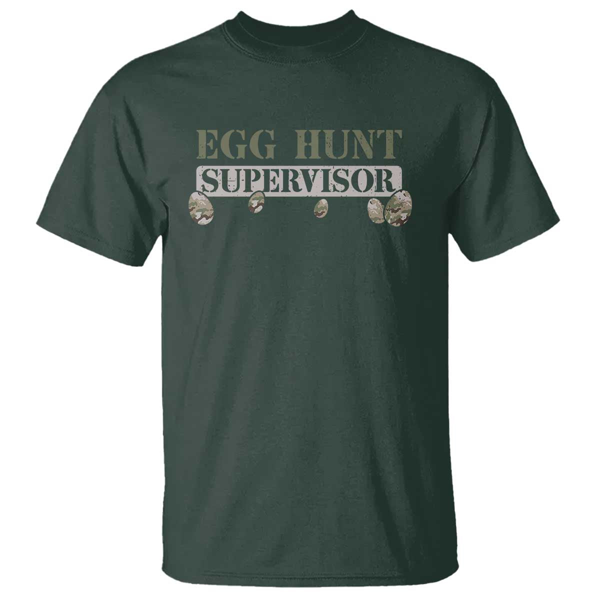 Funny Easter Egg Hunt Supervisor T Shirt Camouflage Camo Egg Hunting Easter Day