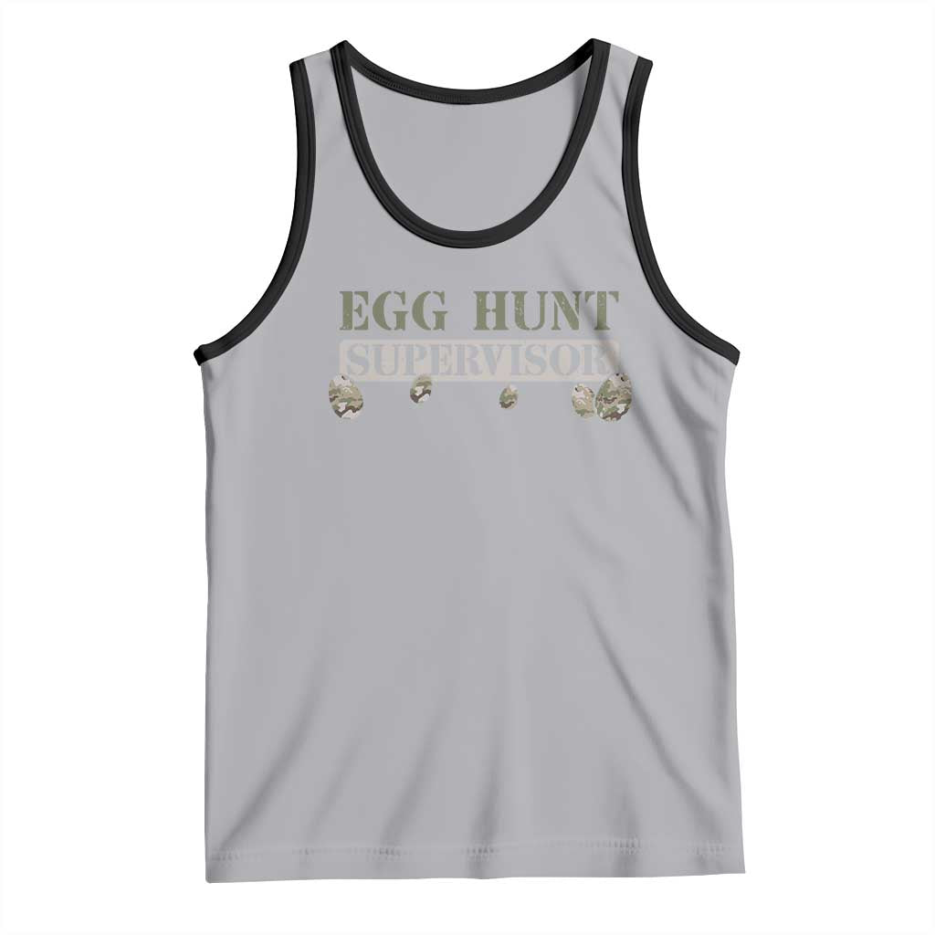 Funny Easter Egg Hunt Supervisor Tank Top Camouflage Camo Egg Hunting Easter Day