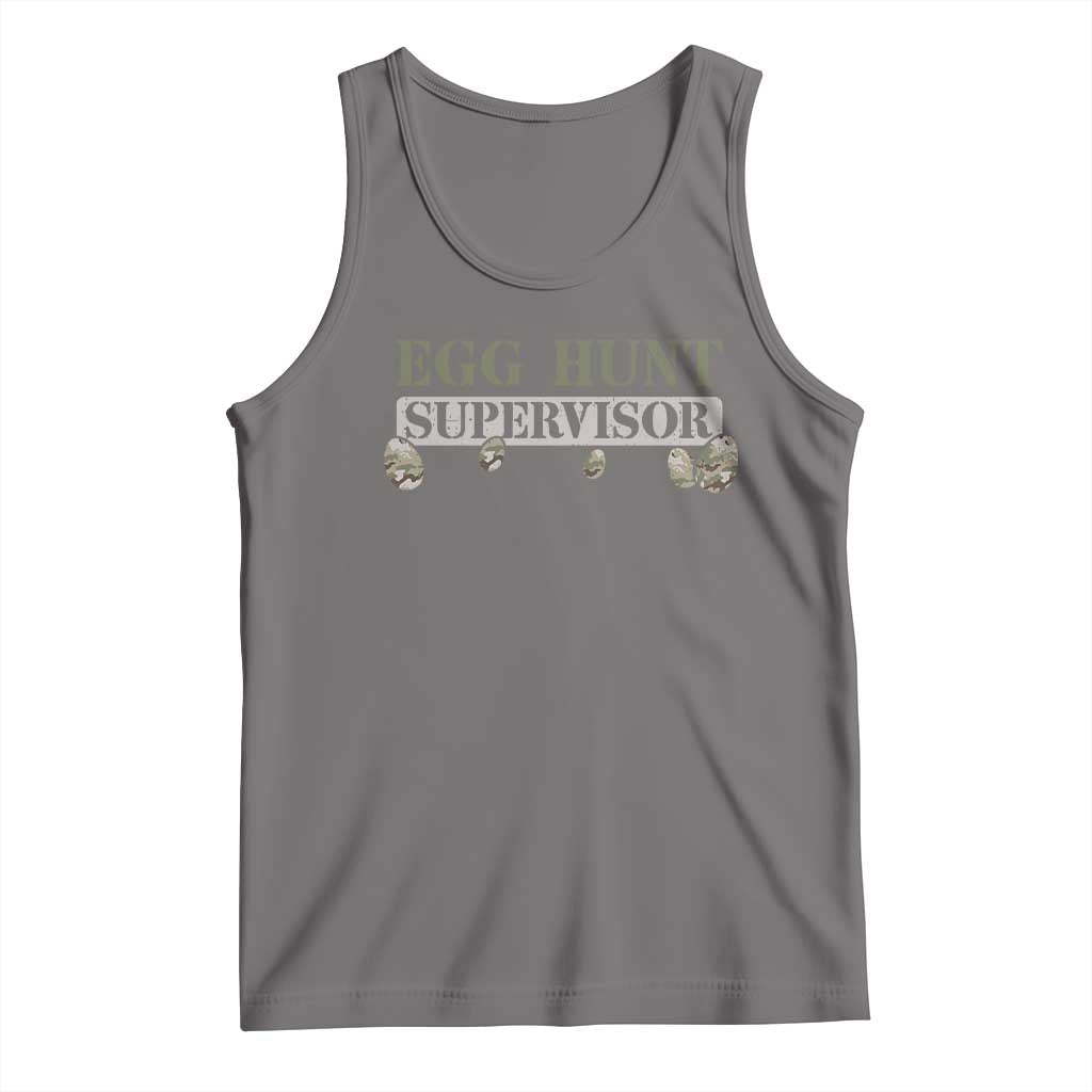 Funny Easter Egg Hunt Supervisor Tank Top Camouflage Camo Egg Hunting Easter Day