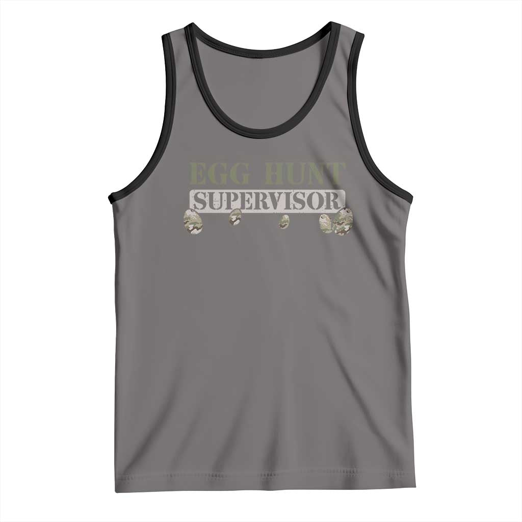 Funny Easter Egg Hunt Supervisor Tank Top Camouflage Camo Egg Hunting Easter Day