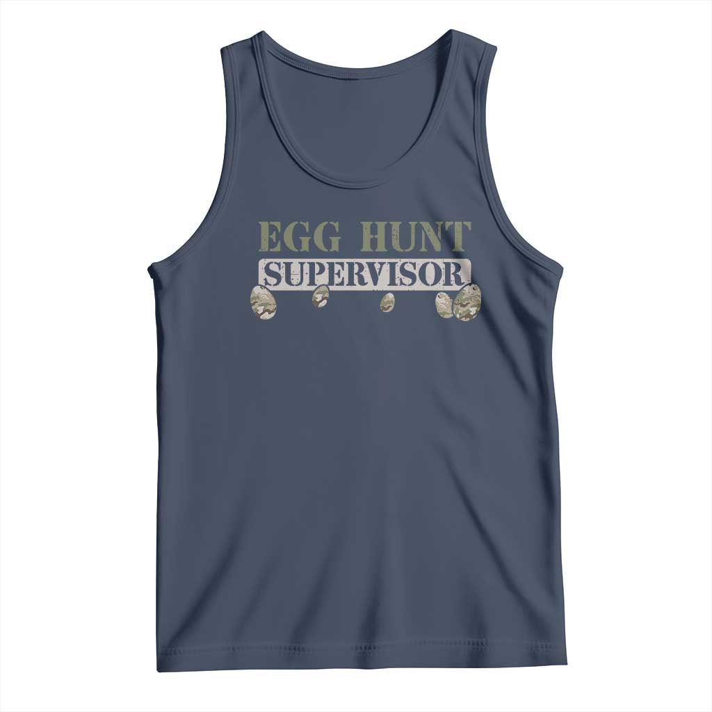 Funny Easter Egg Hunt Supervisor Tank Top Camouflage Camo Egg Hunting Easter Day