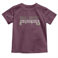 Funny Easter Egg Hunt Supervisor Toddler T Shirt Camouflage Camo Egg Hunting Easter Day
