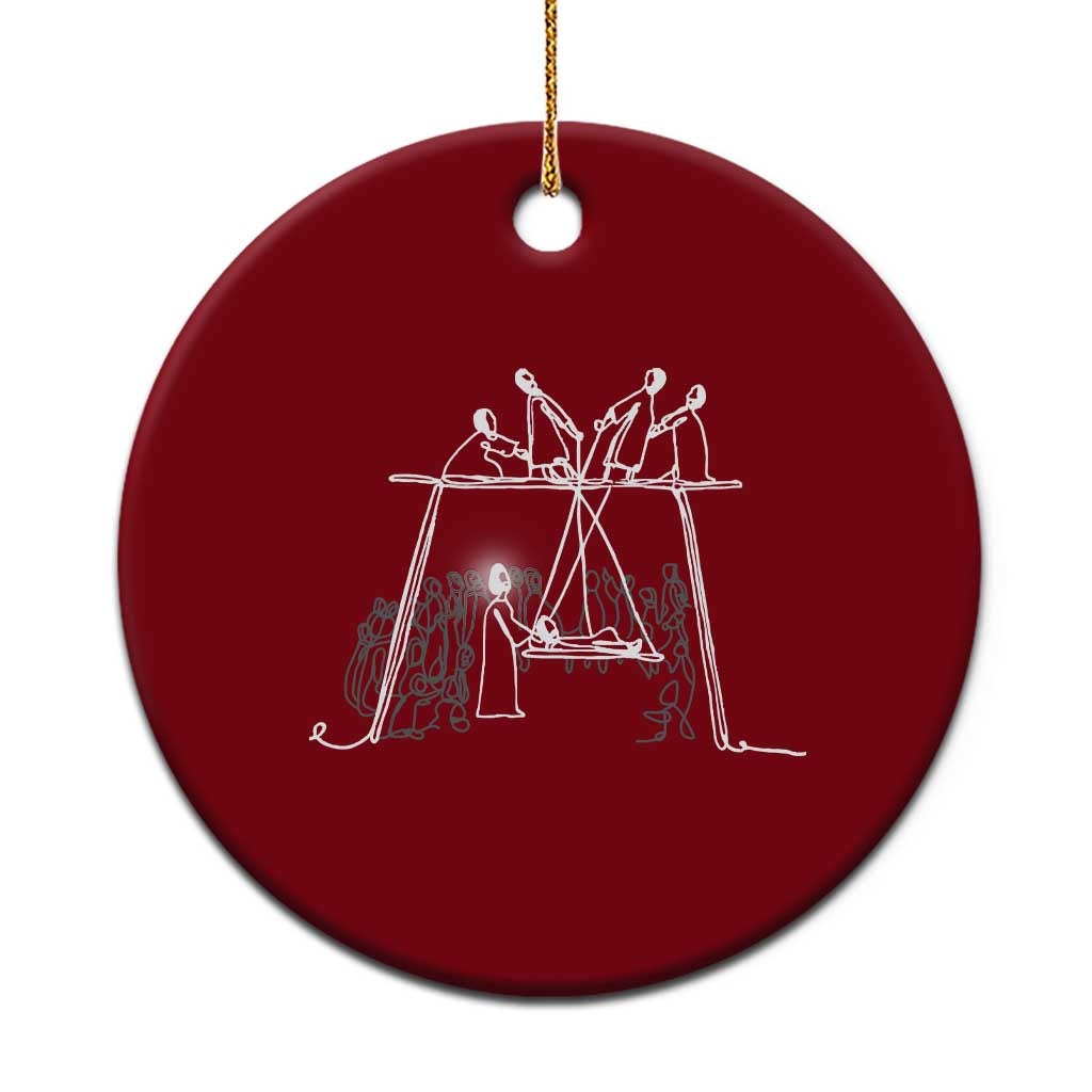 Paralyzed Man Christian Religious Jesus Healing Ceramic Ornament - Wonder Print Shop