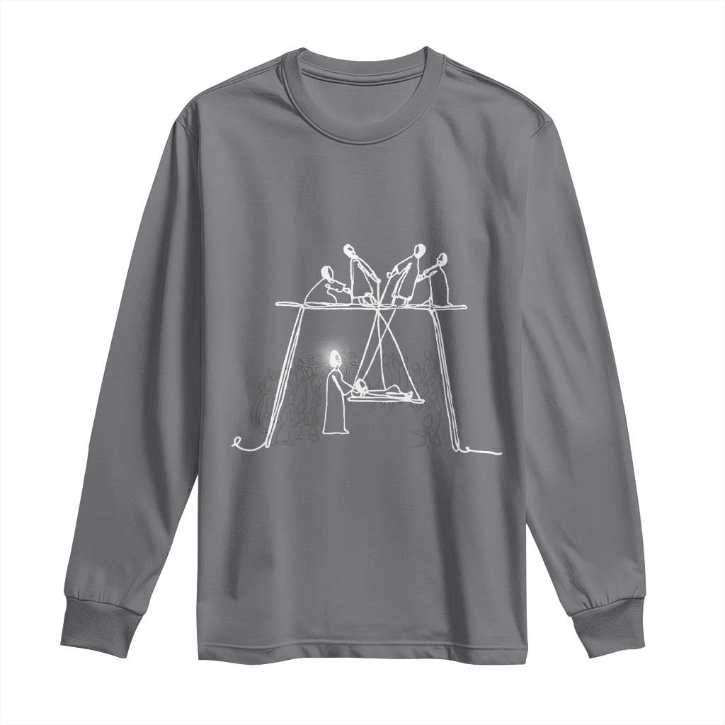 Paralyzed Man Christian Religious Jesus Healing Long Sleeve Shirt