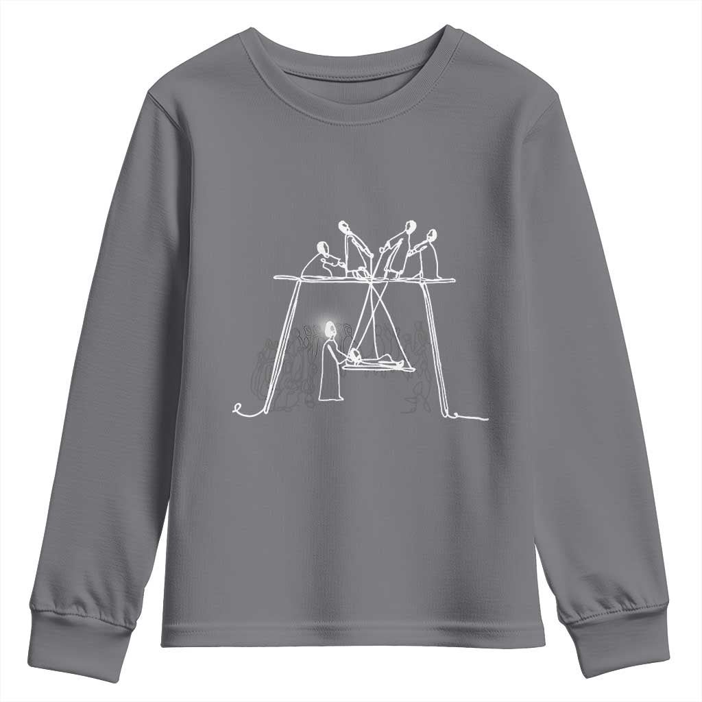 Paralyzed Man Christian Religious Jesus Healing Youth Sweatshirt