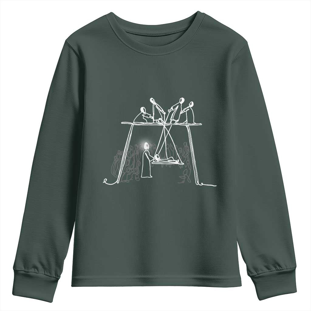 Paralyzed Man Christian Religious Jesus Healing Youth Sweatshirt