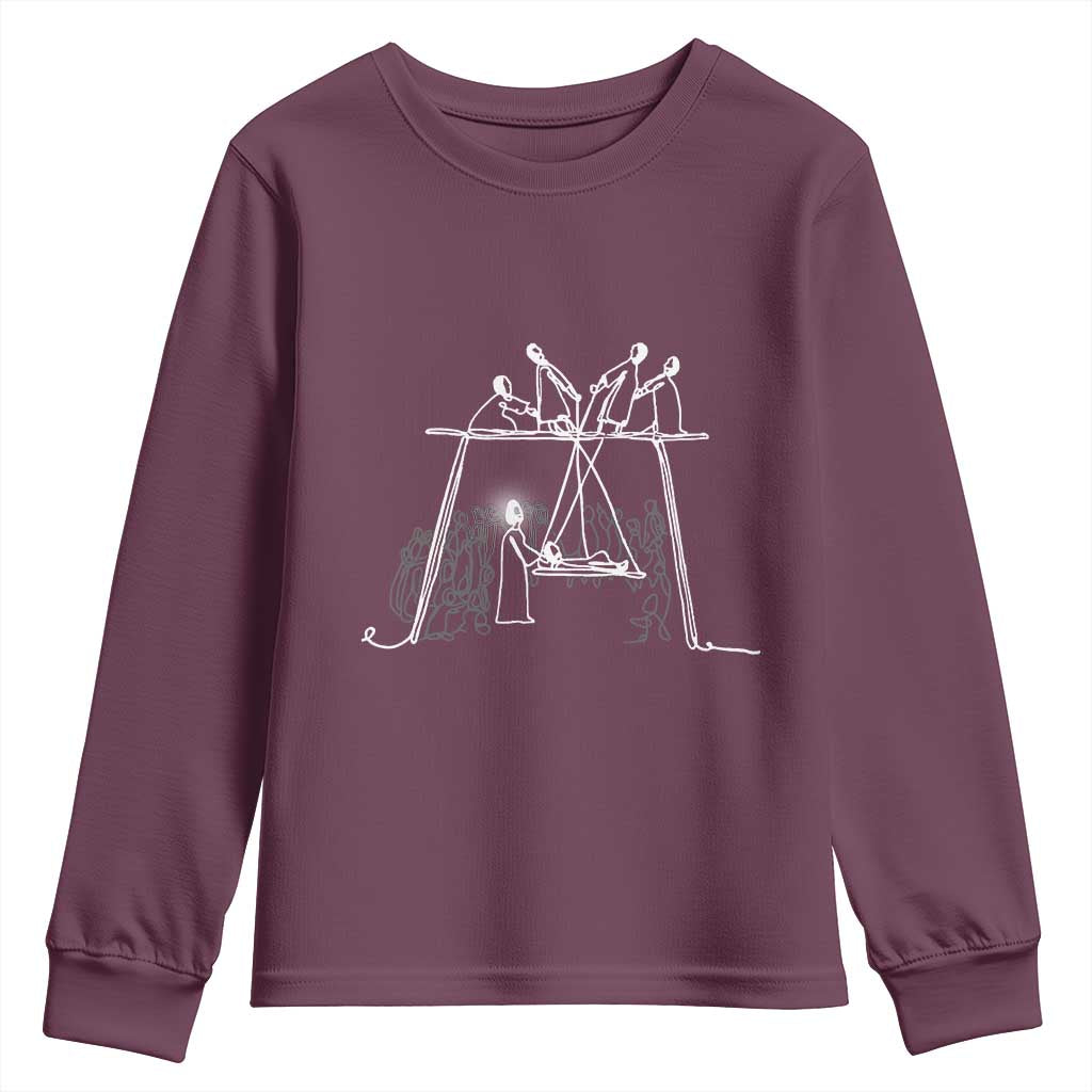 Paralyzed Man Christian Religious Jesus Healing Youth Sweatshirt